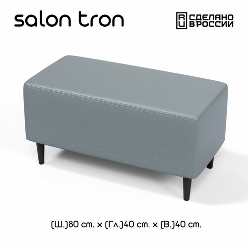фото Пуф salon tron, будапешт 40 х 80, экокожа серая