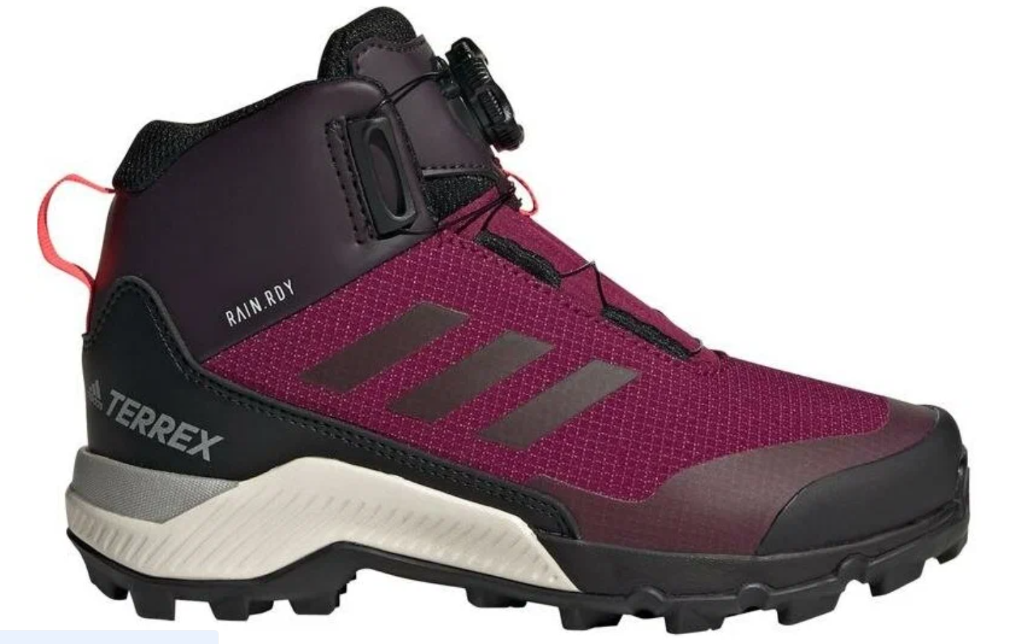 Ботинки adidas, размер 11K, бордовый