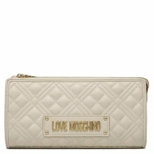 Сумка клатч LOVE MOSCHINO, бежевый quilted small pu leather handbag women 2022 summer trend brand luxury designer chain quilted shoulder crossbody sling bag