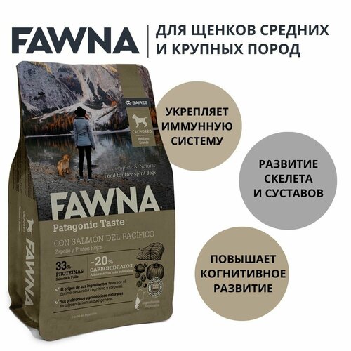 Fawna Cachorros - Puppies Medium and Large Breeds 3 Kg (щенки L&M с лососем)