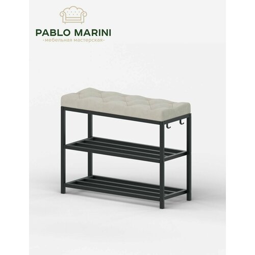 Обувница Pablo Marini Gelart велюр этажерка для обуви разборная с сиденьем 5200₽