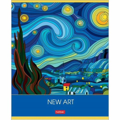 Тетрадь 80л кл на скобе New art обл мел карт гл лам тиснение микс 300₽