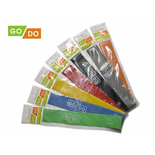 Набор эспандеров В набор входит 7 эспандеров-петель Длина 30 см в сложенном состоянии ширина 5 см толщина 035 мм 05 мм 07 мм 09 мм 11 мм 13 мм 22 мм 605-Н7 1620₽