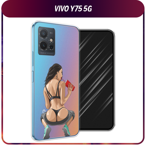 Силиконовый чехол на Vivo Y75 5G / Виво Y75 5G Сочные булочки, прозрачный силиконовый чехол на vivo y75 5g виво y75 5g звездная ночь