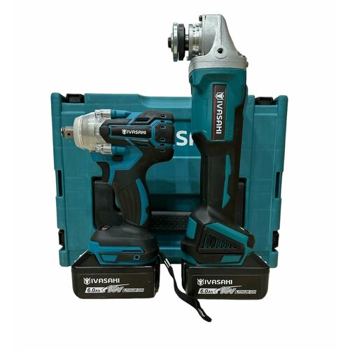 Гайковёрт Аккумуляторный Ударный 18v Болгарка УШМ 125мм бесщеточные Набор 2в1 13500₽