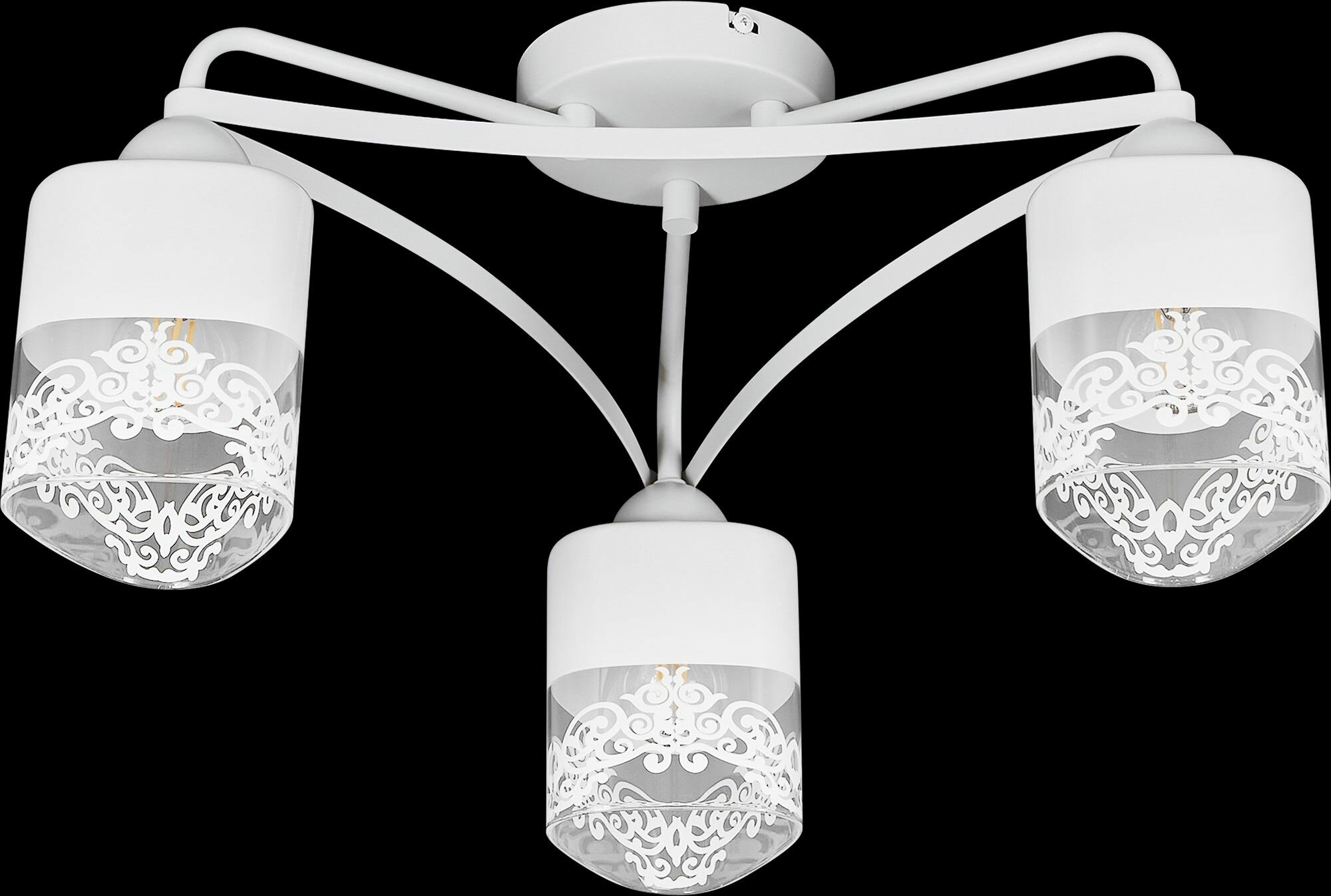 фото Плафон Inspire Patt 1 лампа цвет белый