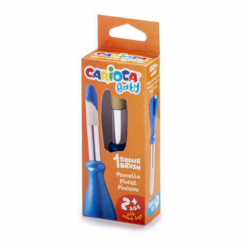 Кисть детская Baby Brush Carioca для рисования круглая короткая ручка синтетика 43172 737₽