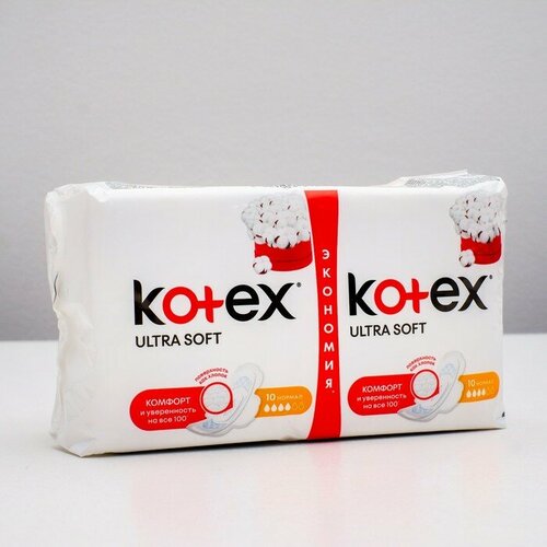 Kotex прокладки Ultra Soft Normal, 20 шт (комплект из 4 шт)