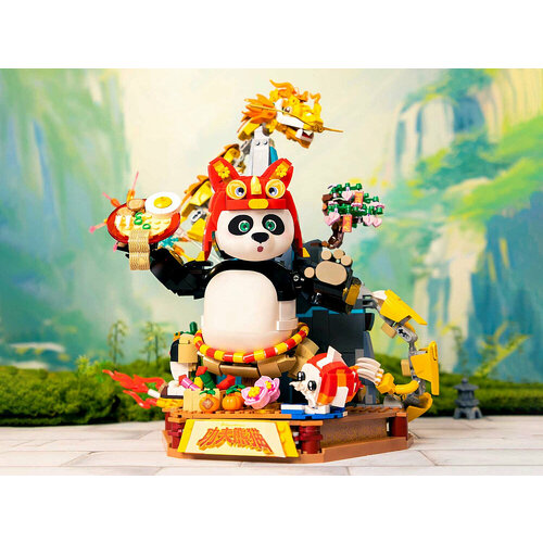фото Конструктор pantasy kung fu panda 86504 конструктор кунг-фу панда: воин-дракон