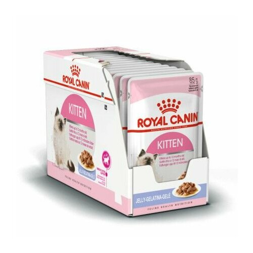 Royal Canin Влажный корм котят, до 12 месяцев, Kitten, кусочки в желе, 85 г, 24 шт