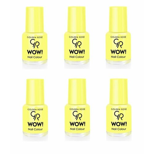 Golden Rose Лак для ногтей WOW! Nail Color, тон 107, 6 шт