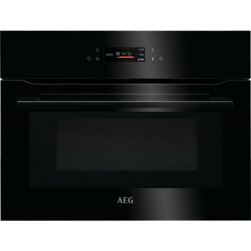 Встраиваемая микроволновая печь AEG (KMK721880B) 5045 4 электропечь first максимальная мощность 3200 вт объем 45 л функции конвекции гриля black