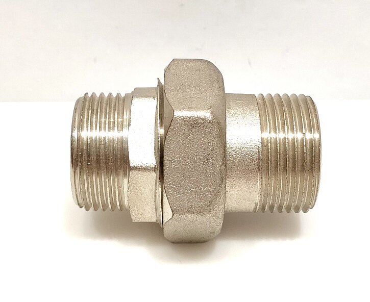 фото Американка (сгон разъёмный) 3/4" нар-нар. прямая никель