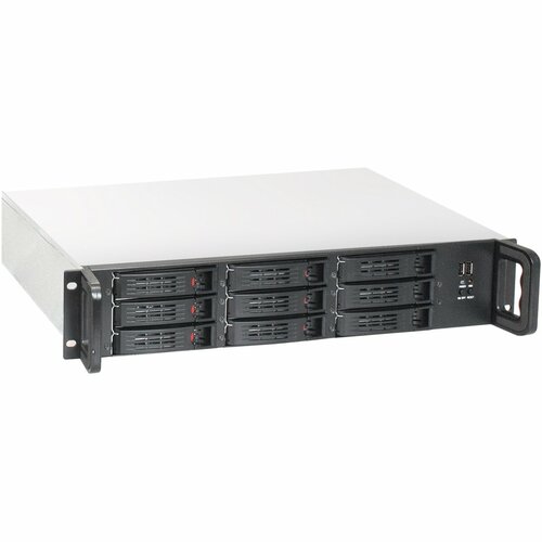 ABC Серверный корпус 2U 19 RM ExeGate Pro 2U650-HS09 EX284961RUS, ATX, черный (без БП) бп atx 600 вт exegate es261570rus