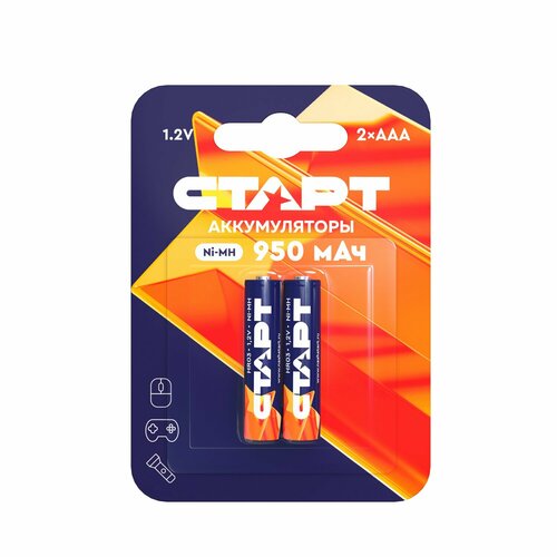 Аккумулятор старт Ni-MH HR03 AAA 950mAh BL2 Аккумулятор старт Ni-MH HR03 AAA 950mAh BL2 (4610116201862)