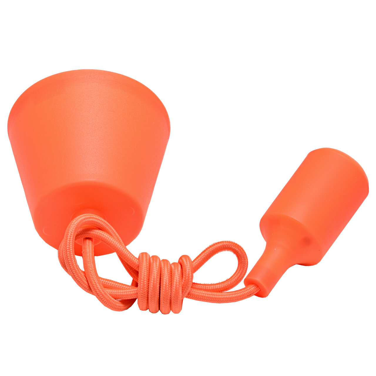 Светильник подвесной шнур с патроном E27 PNL. E27/1 ORANGE оранжевый