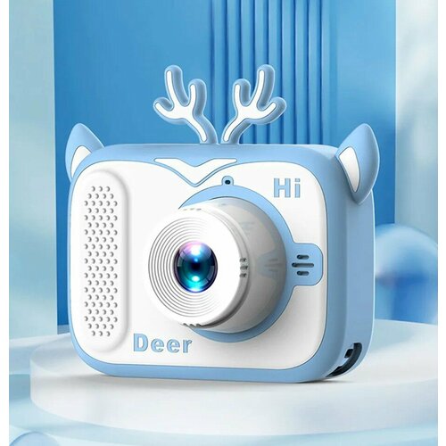 Детский фотоаппарат олень белый синий 110000₽