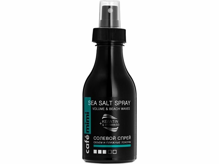Солевой спрей для укладки с минералами морской соли Caf mimi Volume&Beach Waves