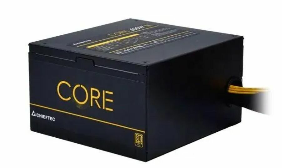 Блок питания ATX Chieftec, BBS-500S, 500W Gold OEM (без коробки)