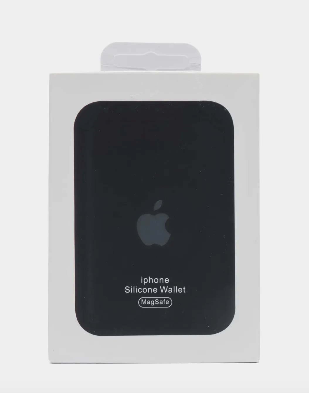 Чехол - бумажник силиконовый MagSafe картхолдер/wallet черный