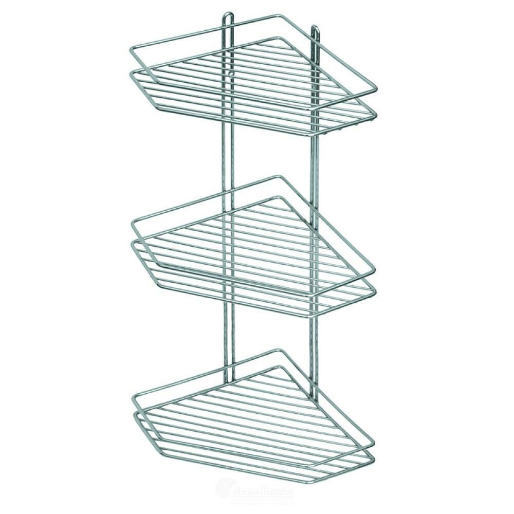 Полка держатель для ванной металл Х-004 Аквалиния Hoff - фото №3