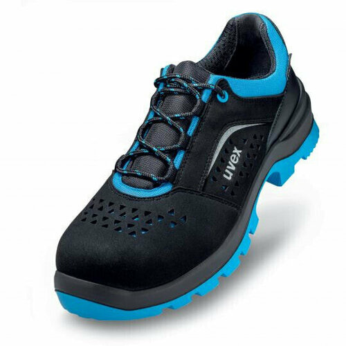 Защита ног UVEX Arbeitsschutz 95548 - Male - Adult - Safety shoes - Black - Blue - ESD - S1 - SRC - Lace-up closure