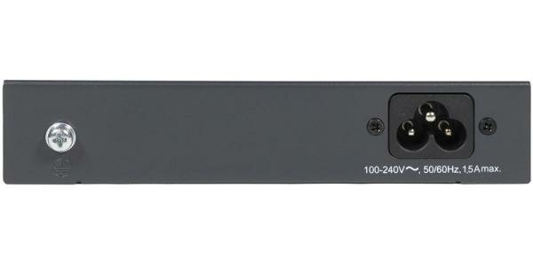 Unmanaged Switch 4x1000Base-T PoE, 1x1000Base-T, PoE Budget 60W, Long-range PoE up to 250m, metal case