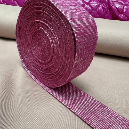 Тесьма репсовая бархатная 5см 1 метр 520₽