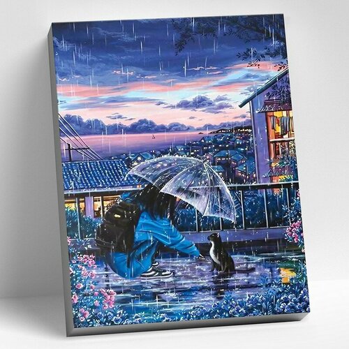 лондон джек утя и мотя прогулка под дождем Картина по номерам Прогулка под дождем, 40x50 см. Molly