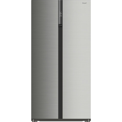 Отдельностоящий холодильник с инвертором Weissgauff WSBS 600 NoFrost Inverter Inox Glass