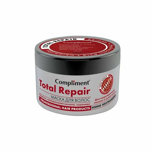 Маска для волос Compliment Total Repair Полное восстановление для ломких и сухих волос, 500 мл (комплект из 3 шт)
