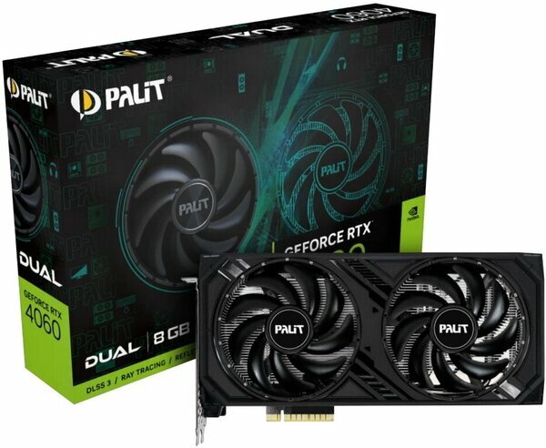 Видеокарта Palit RTX 4060 Dual 8GB