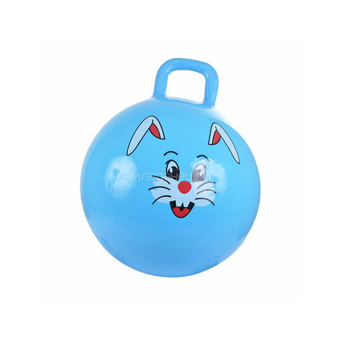 SPRING Мяч-прыгун зайчик, PVC, с насосом, 38см, Голубой мяч прыгун 3 2 см 6 шт в асс наша игрушка 125 64