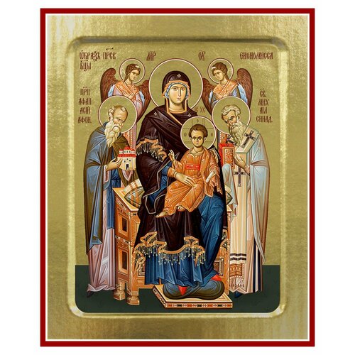 Икона Пресвятой Богородицы, Экономисса (на дереве): 125 х 160 икона покрова пресвятой богородицы на дереве 125 х 160