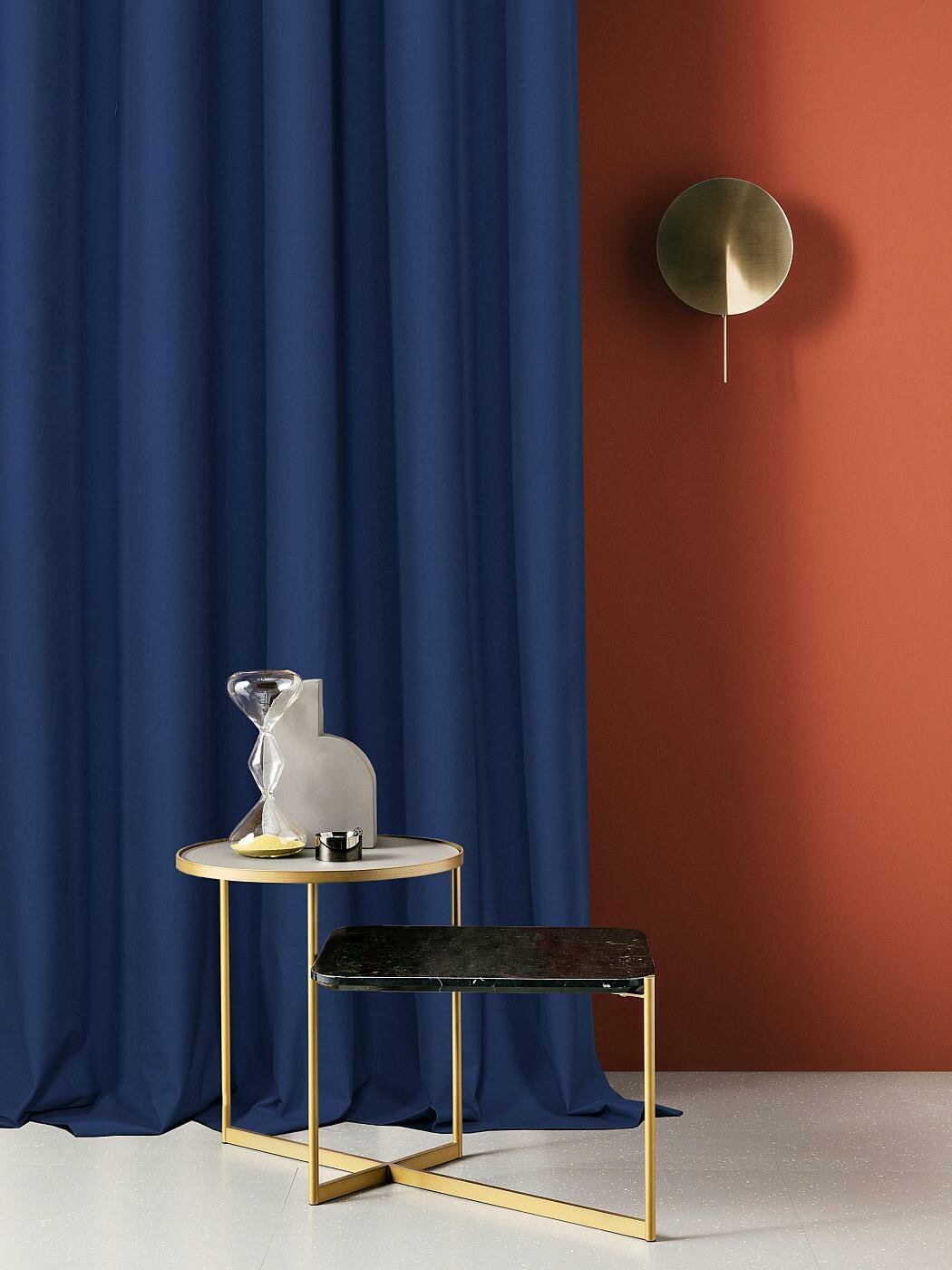 фото Портьера AT HOME / шторы в комнату 150х270 см / Мигиел (синий)