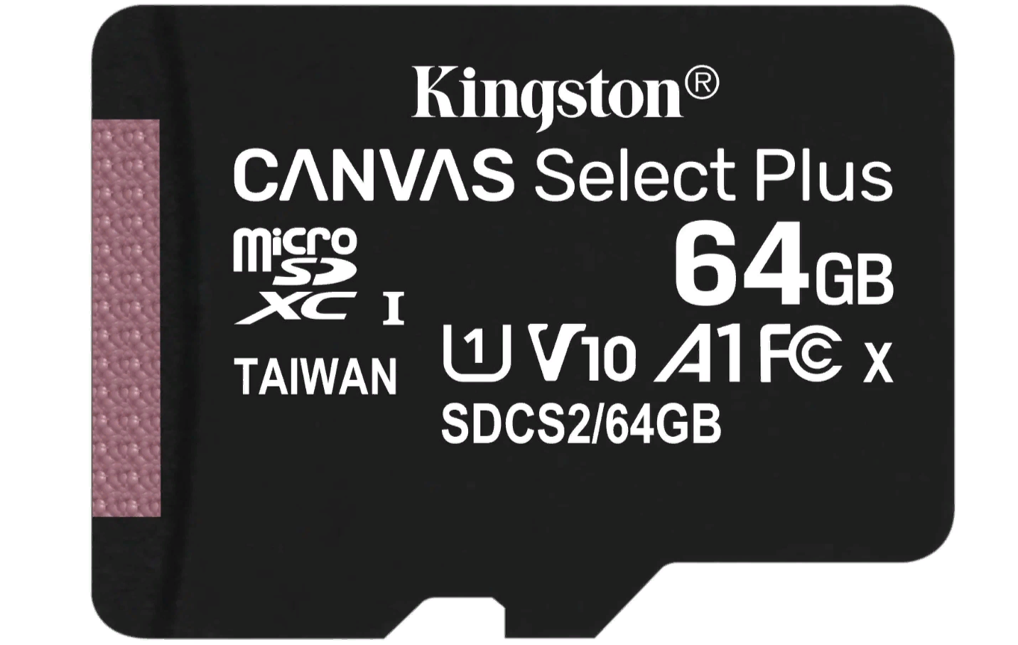 Карта памяти Kingston microSDXC 64 ГБ Class 10, V10, A1, UHS-I U1, R 100 МБ/с, 1 шт, черный