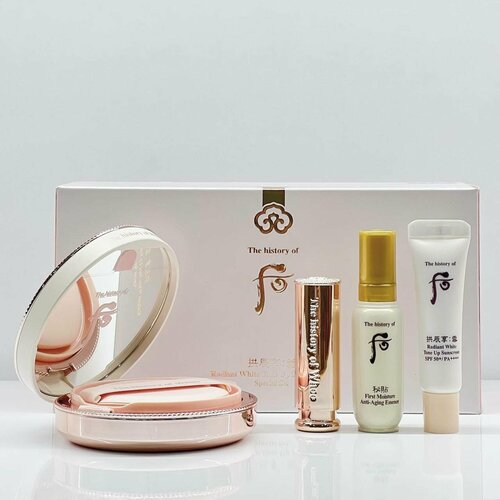 Набор декоративной косметики The History of Whoo Gongjinhyang Seol Radiant White Tone Up Sun Cushion whoo gongjinhyang seol осветляющий гель пилинг 100 мл