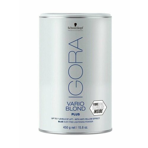 Порошок Vario Blond Plus Schwarzkopf 450 г. schwarzkopf igora vario blond plus осветляющий порошок 450 гр