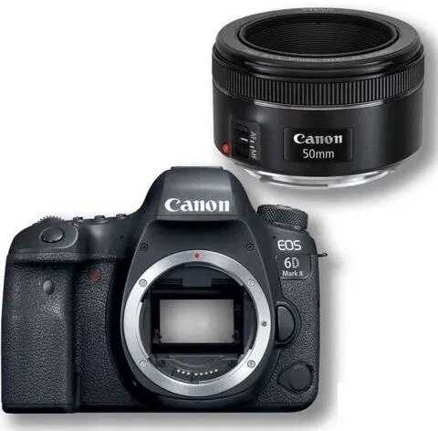 Фотоаппарат Canon Eos 6D mark ii KIT 50MM STM, черный