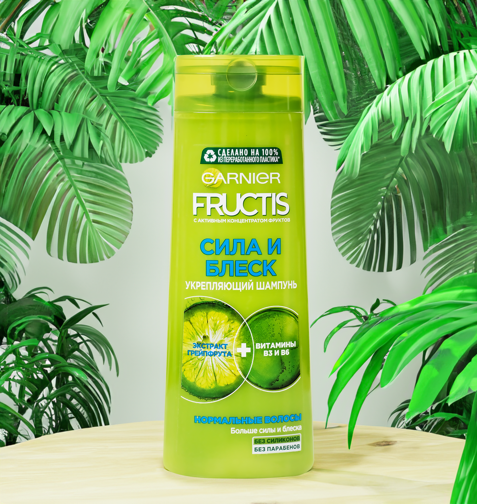 Шампунь Fructis "Сила и блеск" для нормальных волос, 400мл Garnier - фото №14