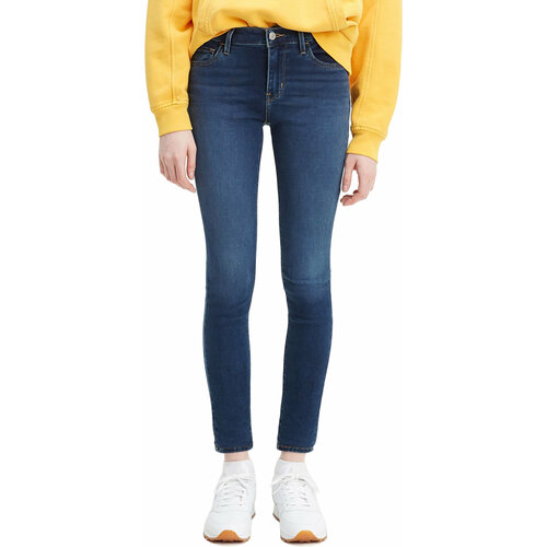 фото Джинсы скинни levi's women 710 super skinny jeans, размер 25/30, синий