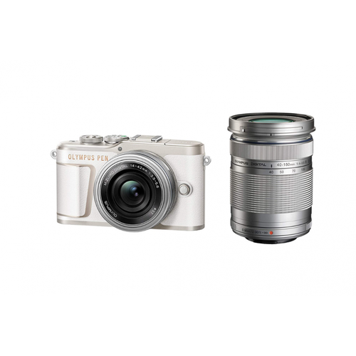 Компактный фотоаппарат OLYMPUS PEN E-PL 10 KIT 14-42 MM +40-150 MM WHITE (BR/WH)