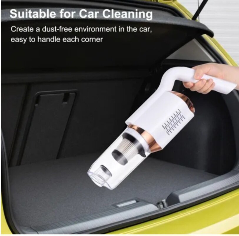 фото Беспроводной пылесос 2 в 1, 50 Ватт, белый