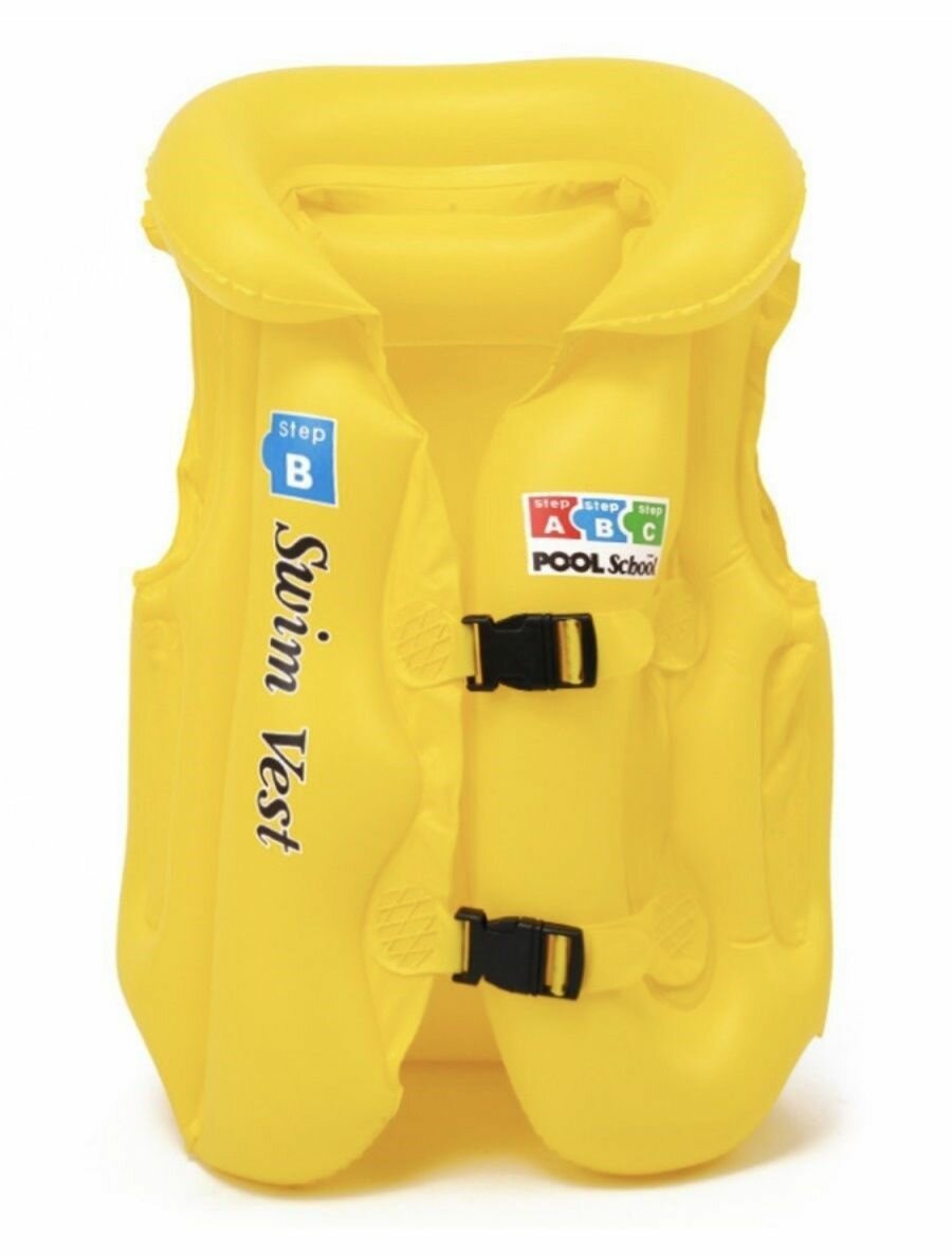 фото Детский надувной спасательный жилет "Swim vest"/3-6 лет/голубой