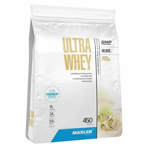 Maxler Ultra Whey 450 гр Вкус: Фисташка Белый Шоколад maxler ultra whey bag 450 гр шоколад