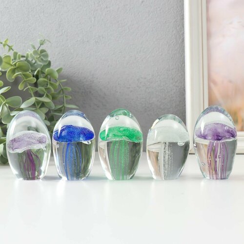 Сувенир стекло пресс-папье Медуза под муранское стекло 65х4х4 см 2135₽