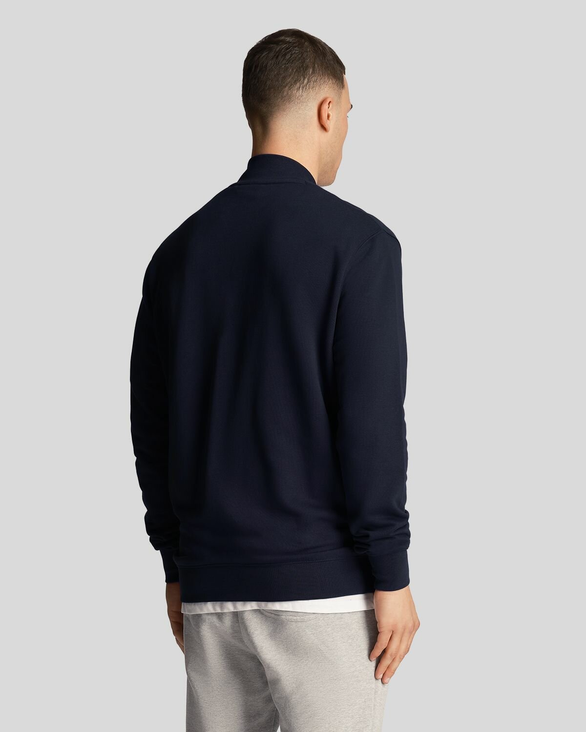 Толстовка Lyle & Scott Loopback Jersey Bomber, размер L, , dark navy — фото 1