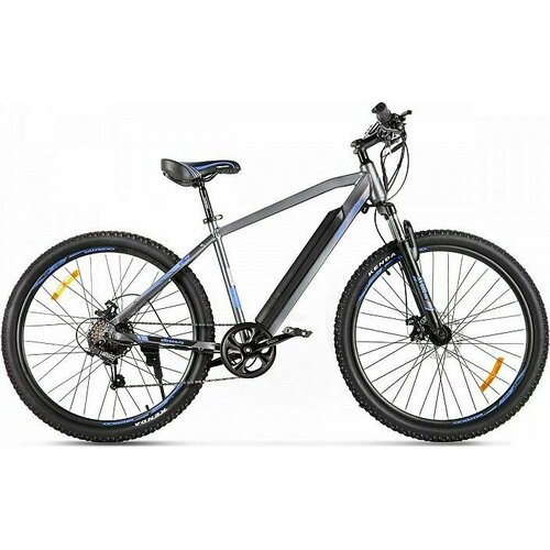Электровелосипед Eltreco XT 600 Pro (2024) (Велогибрид Eltreco XT 600 Pro Серо-синий-2666, 024312-2666)