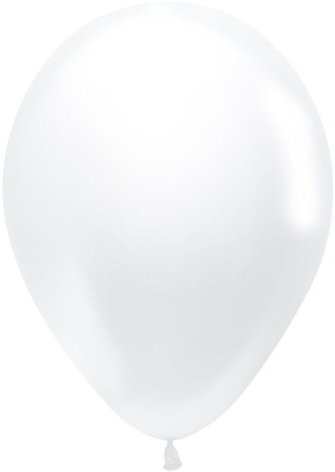 Шар (12'/30 см) Белый (005), пастель, 12 шт.
