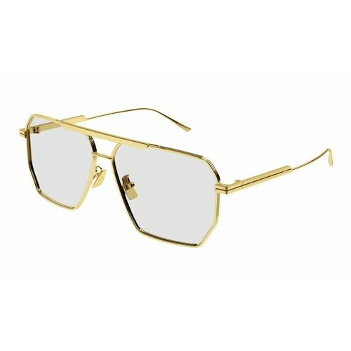 Солнцезащитные очки Bottega Veneta BV1012S 009 BV1012S-009, бесцветный, золотой